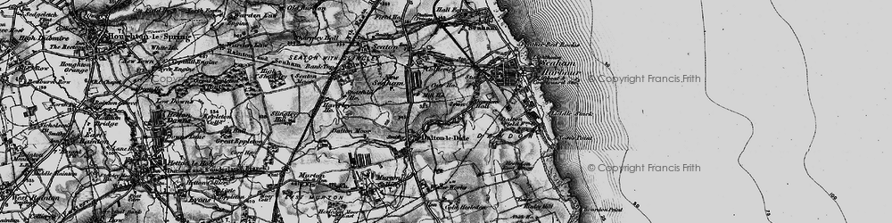 Old map of Deneside in 1898