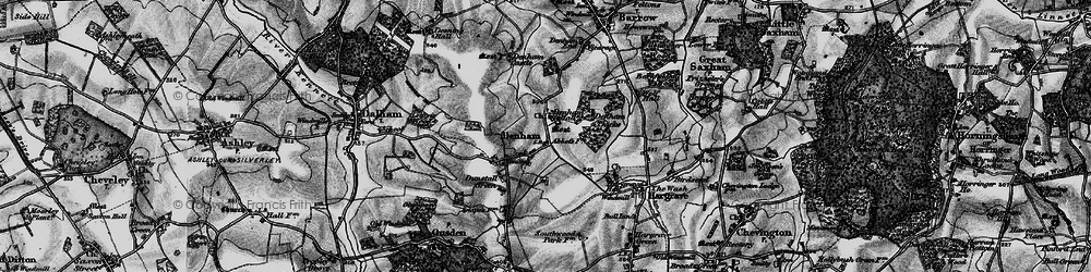 Old map of Denham in 1898
