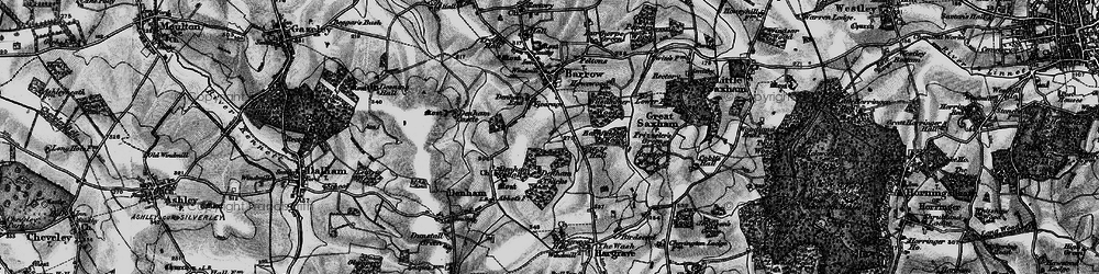 Old map of Denham End in 1898
