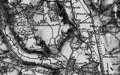 Old map of Denham Green in 1896