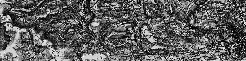 Old map of Denholme Edge in 1898