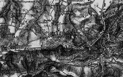 Old map of Toad Rock in 1895