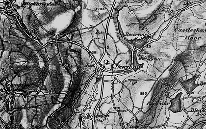 Old map of Bleakedgate Moor in 1896