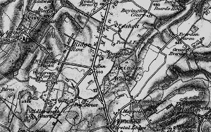 Old map of Densole in 1895