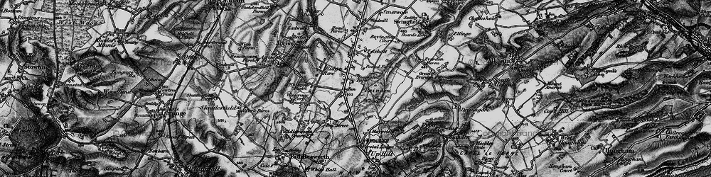 Old map of Densole in 1895