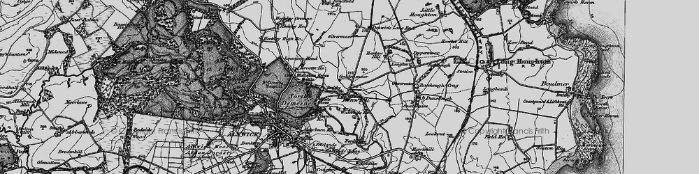 Old map of Denwick in 1897