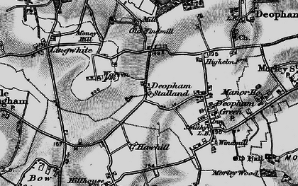 Old map of Deopham Stalland in 1898