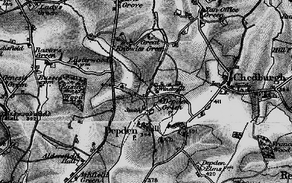 Old map of Depden Green in 1898
