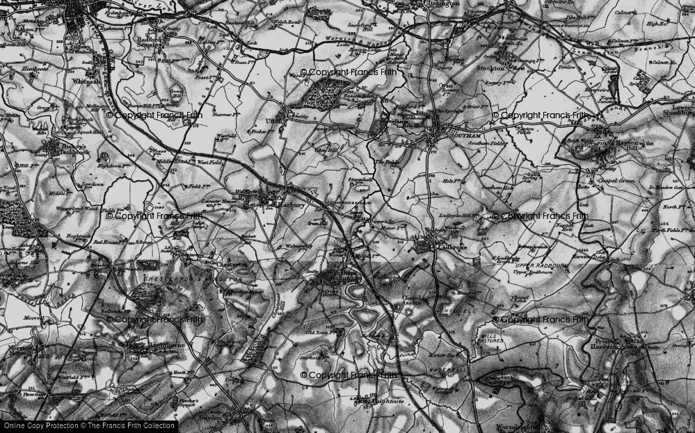 Old Map of Deppers Bridge, 1898 in 1898
