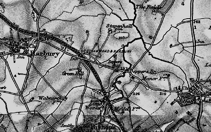 Old map of Deppers Bridge in 1898