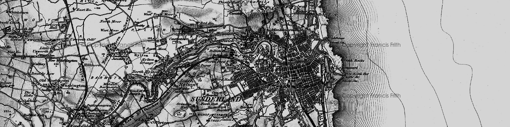 Old map of Deptford in 1898