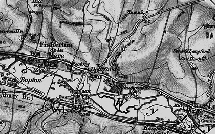 Old map of Bathampton Ho in 1898