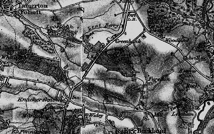 Old map of Derriford in 1896
