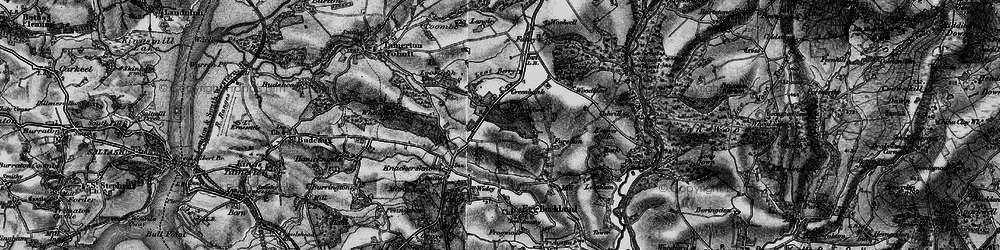 Old map of Derriford in 1896