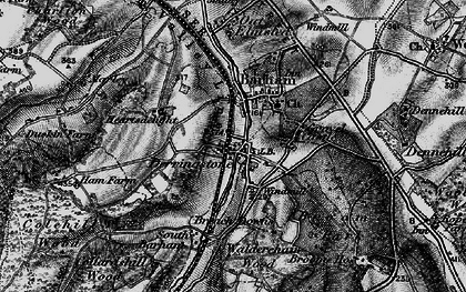 Old map of Breach Downs in 1895