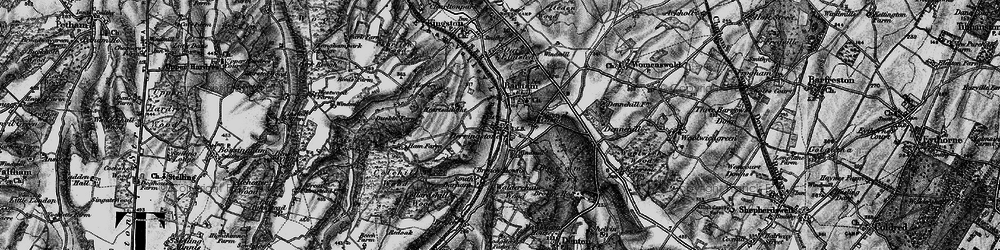 Old map of Derringstone in 1895