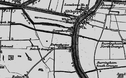 Old map of Derrythorpe in 1895