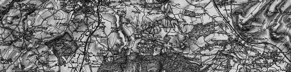 Old map of Dertfords in 1898
