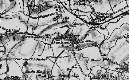 Old map of Desford in 1899