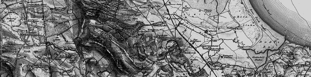 Old map of Detchant in 1897