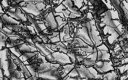 Old map of Deuxhill in 1899