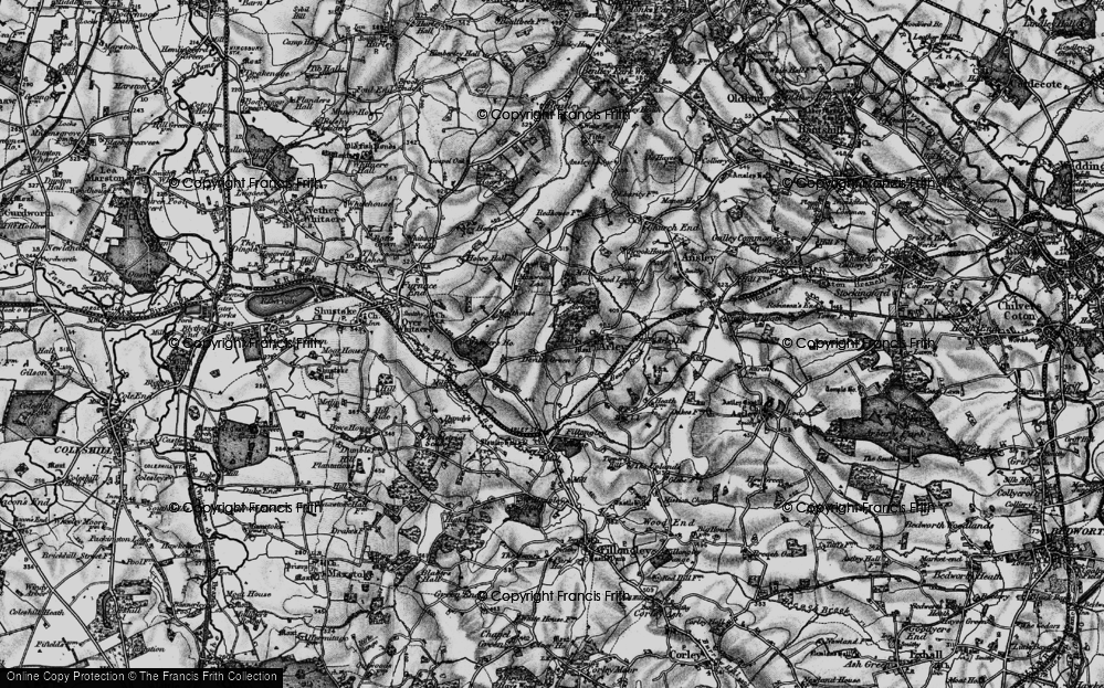 Old Map of Devitts Green, 1899 in 1899