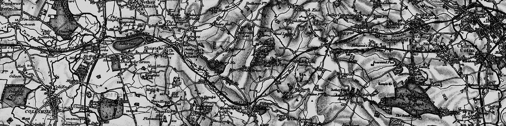 Old map of Devitts Green in 1899