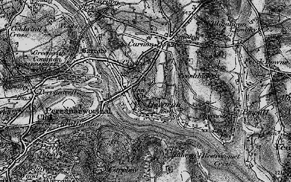 Old map of Devoran in 1895