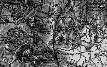 Old map of Dewlands Common in 1895