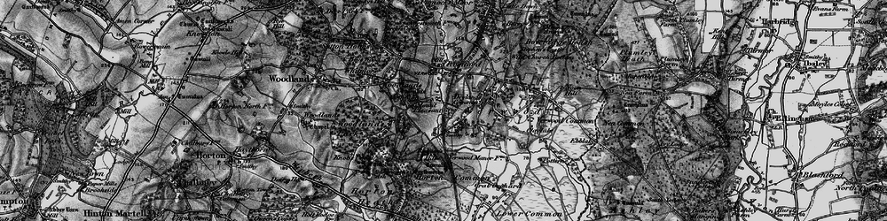 Old map of Dewlands Common in 1895