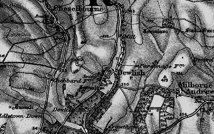 Old map of Milborne Wood in 1898