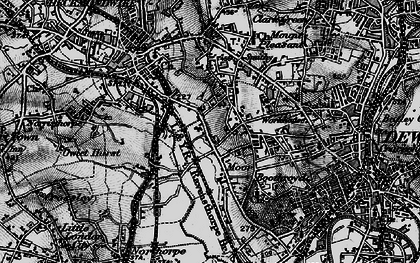 Old map of Dewsbury Moor in 1896
