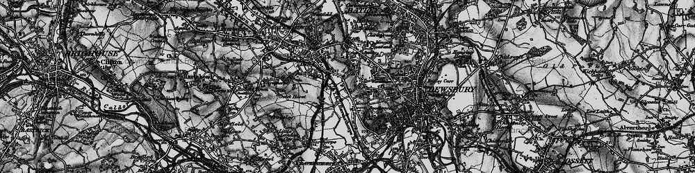Old map of Dewsbury Moor in 1896
