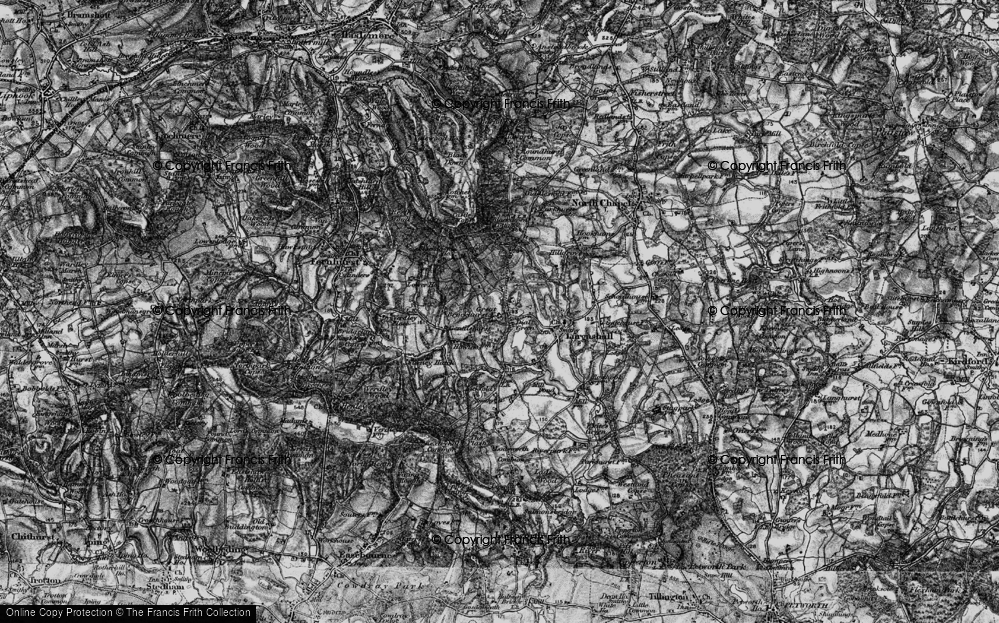 Old Map of Historic Map covering Windfallwood Common in 1895