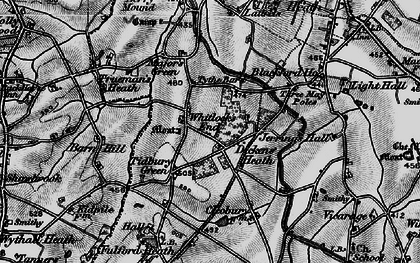 Old map of Dickens Heath in 1899