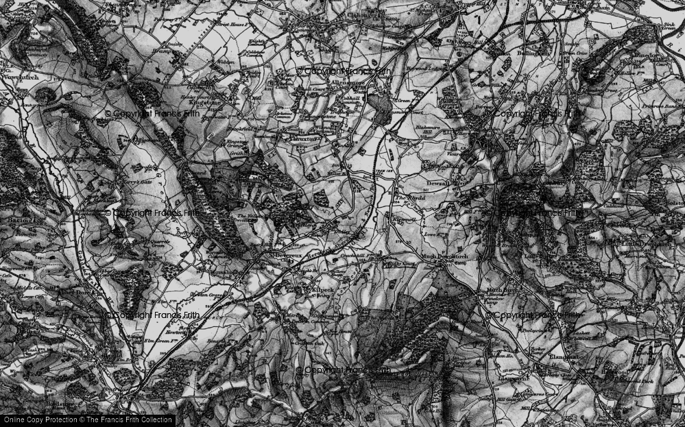 Old Map of Didley, 1896 in 1896