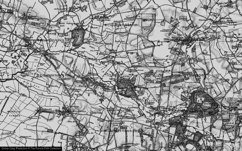 Old Map of Didlington, 1898 in 1898