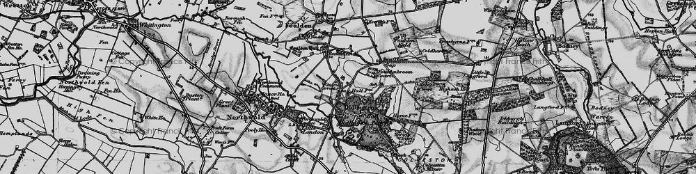 Old map of Didlington in 1898
