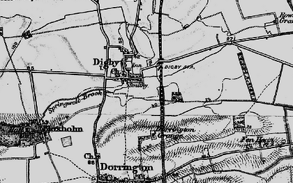 Old map of Digby in 1899