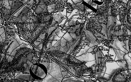 Old map of Digswell in 1896