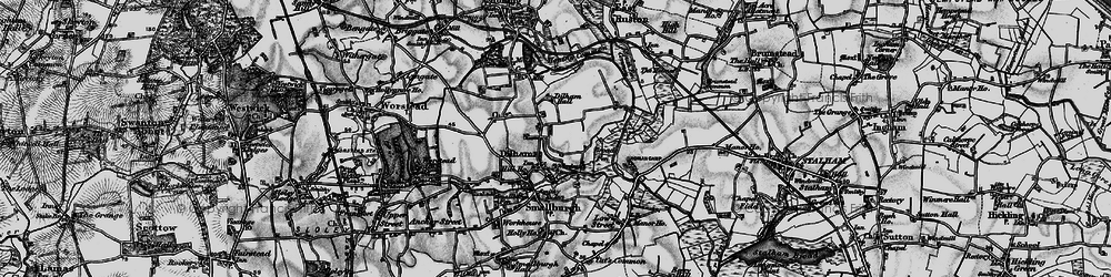 Old map of Broad Fen in 1898