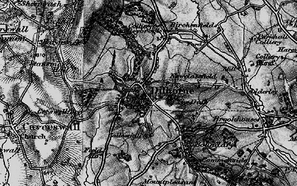 Old map of Dilhorne in 1897