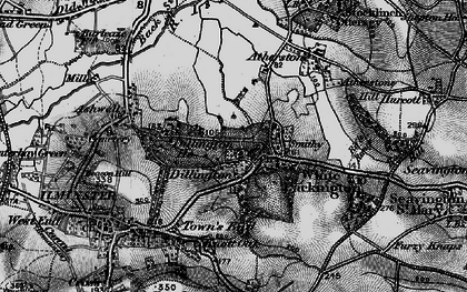 Old map of Dillington in 1898