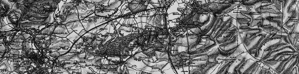 Old map of Dilton Marsh in 1898
