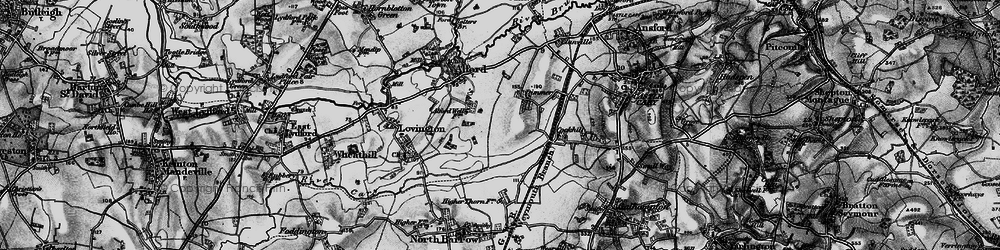 Old map of Dimmer in 1898