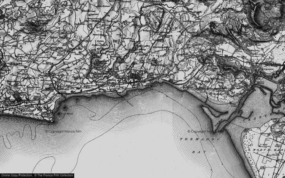 Old Map of Dinas, 1899 in 1899