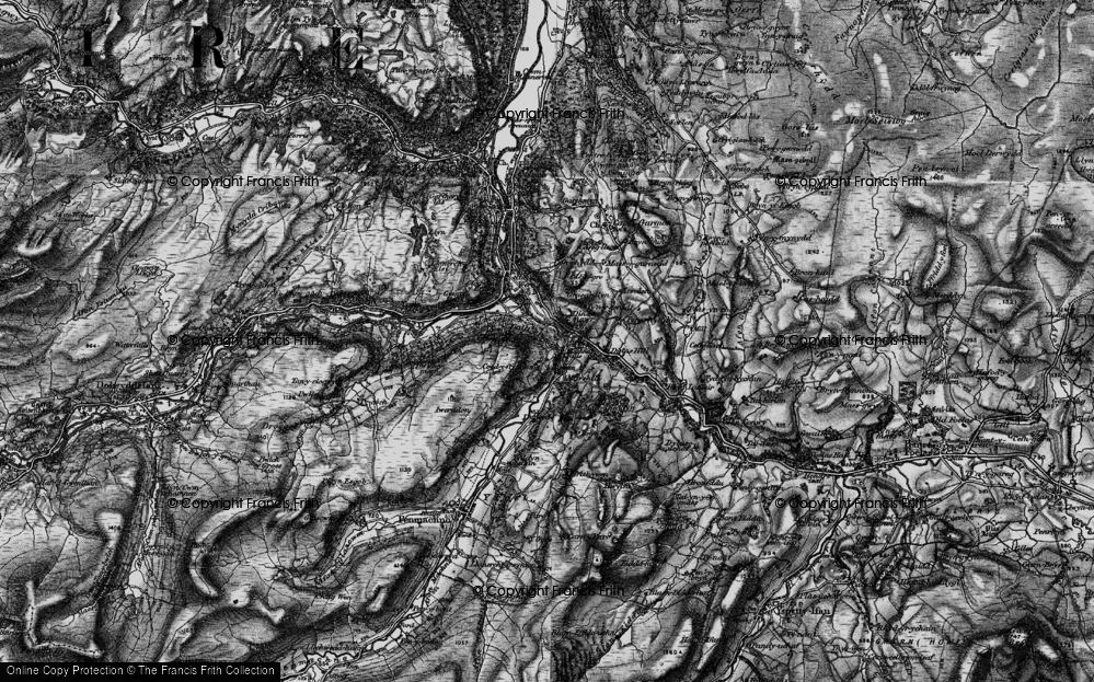 Old Map of Dinas Mawr, 1899 in 1899