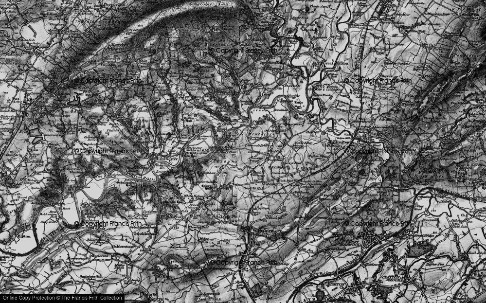 Old Map of Dinckley, 1896 in 1896