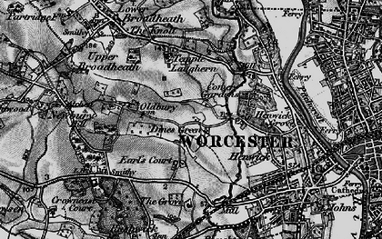 Old map of Dines Green in 1898