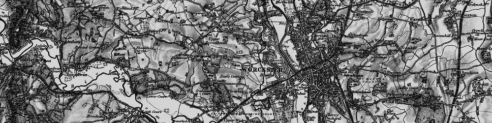 Old map of Dines Green in 1898